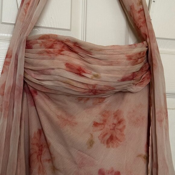 Azazie Atelier Maxi Dress - Pink Floral - Picture 5 of 7